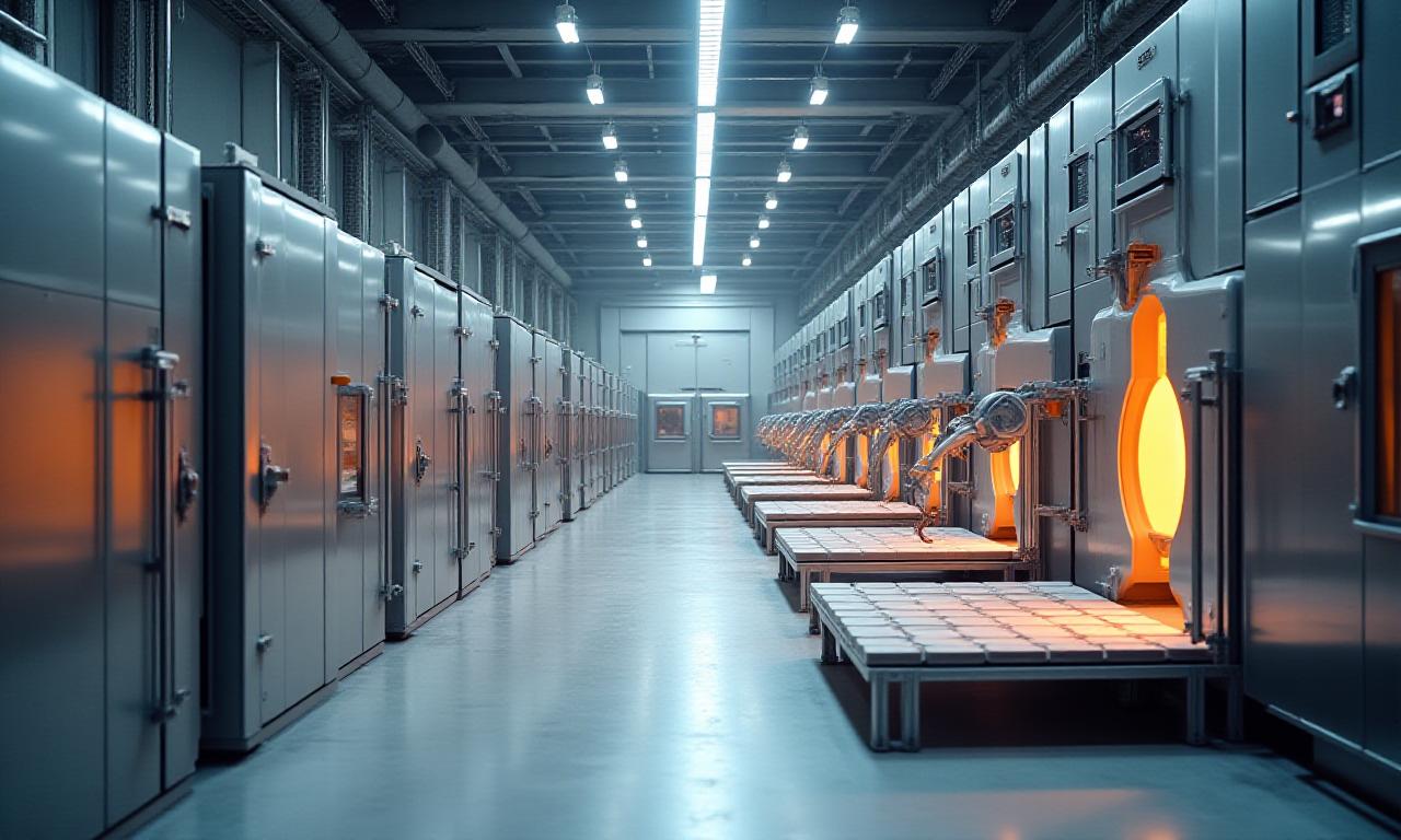 Modern automated ceramics manufacturing facility