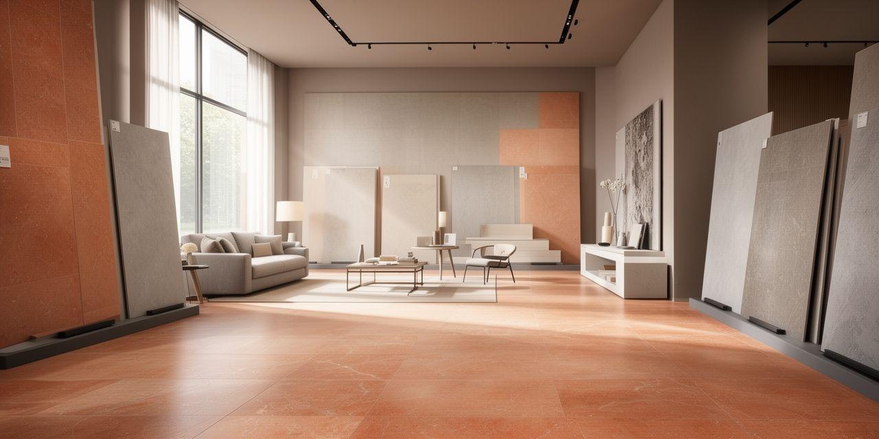 High-end architectural ceramics in a modern gallery space